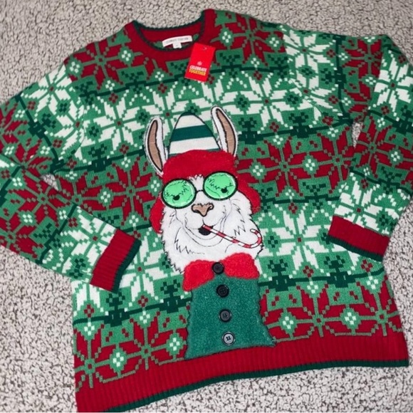 NWT CELEBRATE TOGETHER CHRISTMAS SWEATER SIZE XL - Picture 4 of 4